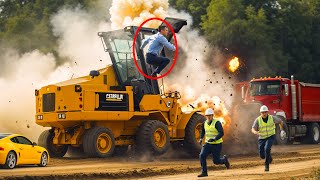 Dangerous Idiots Fastest Truck & Heavy Equipment Fails | Extreme Truck Idiots at Work#14 |Giga Tech