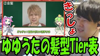 ゆゆちゃま徹底考察のゆゆうたの髪型Tier表を見るゆゆうた【2025/06/24】