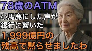 銀行員が見下した老婆、その通帳に刻まれた「1999億円」の衝撃!彼女が人生最後に仕掛けた戦いとは?#スカッと #スカッとする話 #感動話 #60歳 #シニア #感動する話 #スカッと感動 #朗読