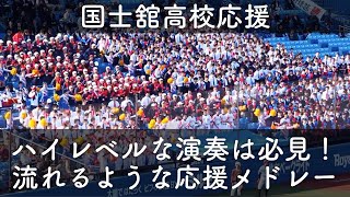 ハイレベルな演奏に注目！国士舘高校 応援 1回裏 校歌→東京ラプソディ→エルクンバンチェロ→学園天国→バンビーナ→アフリカンシンフォニー【秋季東京都高等学校野球大会 決勝】