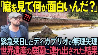 【海外の反応】「京都は芸者遊びの方が楽しいだろ…」緊急来日したディカプリオが京都の庭園へ無理やり連れ出された結果…