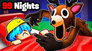 I FINALLY Survived 100 NIGHTS in Roblox The FOREST!