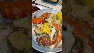 レッドロブスターにシーフードボイルが来た😱 #redlobster #seafoodboil #mukbang