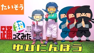 【 踊ってみた 】０歳児と２歳児がロケットくれよん ゆびにんぽう踊ってみた