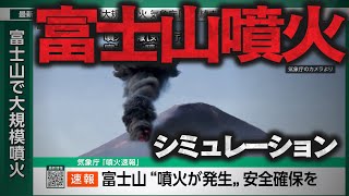富士山噴火シミュレーション「前回宝永噴火から300年 いつ噴火してもおかしくない」 #みん防