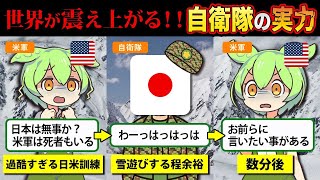 【実話】米軍「日本の自衛隊は一体どうなってるんだ！？」世界の度肝を抜く自衛隊の実力【ずんだもん＆ゆっくり解説】