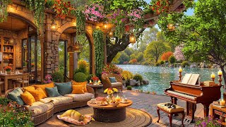 Lakeside Morning Cafe Jazz☕Smooth Jazz and Sweet Bossa Nova Music for Work, Study, Relax & Good Mood