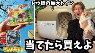 絶版BOXの神引き次第でレウ様の高級自動トイレをマネージャーが買わないといけないゲーム
