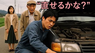 実話 - 田舎道で見知らぬおじいさんのボロ車を直した貧しい整備士──まさか、その正体は大企業の会長だった。