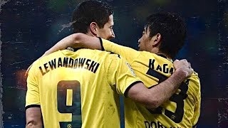 Shinji Kagawa & Robert Lewandowski at Borussia Dortmund