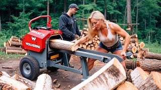 26 Mind-Blowing Firewood Processing Machines in Action! Homemade Firewood Processing Machines #12