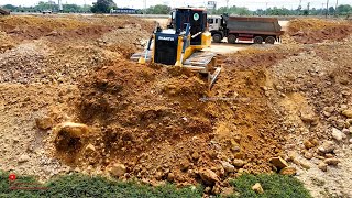 Amazing Owner Have Talented Smart SHANTUI Dozer Clean Trimming Slope And Fill Up More Level Size