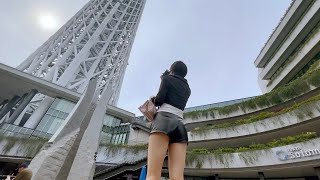 [4K] Take a walk with her at Tokyo Skytree Solamachi Shopping Street. (Solamachi Shopping Street)