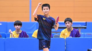 第55回全国中学校卓球大会ハイライト｜男子団体 決勝　星槎 対 愛工大名電  #全中  #新潟  #卓球レポート