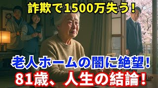 「息子の声」で1500万を奪われた81歳女性…老人ホームの監獄で待つさらなる悲劇！絶望から見つけた自由の結論に涙！
