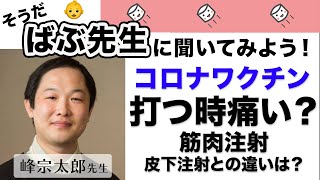 筋肉注射は痛い？皮下注射との違いは？峰宗太郎先生に聞く コロナワクチン
