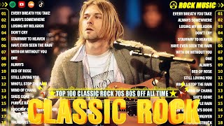 Nirvana, Guns N Roses, ACDC, Queen, Bon Jovi, Scorpions, Aerosmith - Classic Rock Songs 70s 80s 90s
