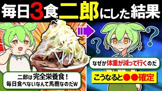 色んな意味で「マシマシ」不可避な二郎系ラーメンを毎日食べた結果【ずんだもん＆ゆっくり解説】