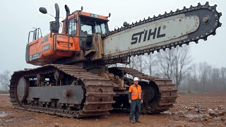 Extreme Dangerous Fastest Big Chainsaw Cutting Tree Machines | Biggest Heavy Equipment Machines ▶2
