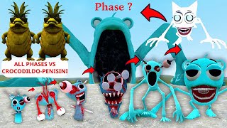 ALL PHASES of Sky Blue Sprunki FAMILY vs CROCODILDO-PENISINI – Final Evolution Battle in GMod!