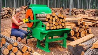 26 Mind-Blowing Firewood Processing Machines in Action! Homemade Firewood Processing Machines #7