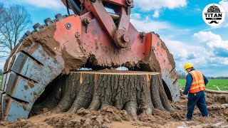 極めて危険なモンスター切り株除去掘削機｜驚異の最速ウッドチッパーマシン #25