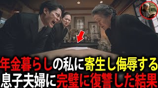 「さっさと金出せよ」年金で生活している私に金をたかり、夫の遺産を奪おうとしてくる息子夫婦に地獄を見せやりました。