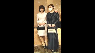 【女装】花嫁の母親と妹成りきりでドレス女装撮影