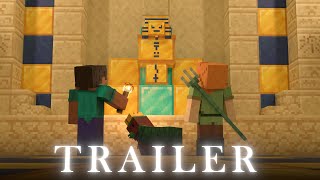 Sniffer and the Quest for the Husk King's Treasure Trailer - Minecraft Alex and Steve Animation