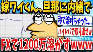 【2ch面白いスレ】ワイくん、旦那に内緒でFXで1200万溶かすwww【ゆっくり解説】