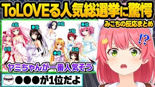 伝説のドスケベマンガ"ToLOVEる"の人気キャラ総選挙に驚愕したりホロオルタナティブの秘密について気付いてしまうみこちｗおもしろ反応まとめ【さくらみこ/ホロライブ/切り抜き】