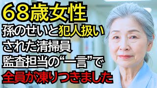 “お前の孫がやったんだろ？”と犯人扱いされた清掃員のおばあさん──だが監査担当の“一言”で全員が凍りつきました
