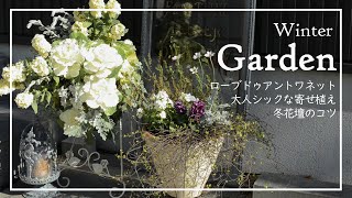 大人シックな寄せ植えと花壇のコツ｜購入苗紹介｜失敗談｜ロサオリ抽選結果 #パンジー ローブドゥアントワネット #ガーデニング #庭 #園芸
