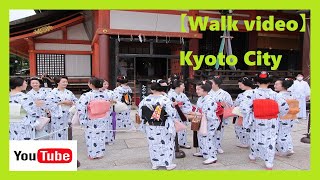 【Walk video shot in 4K】 Gion Maiko's Shrine visit first half, Kyoto City at 10 a.m. 2023 JAPAN No.18