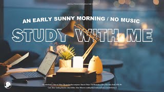 2-HOUR STUDY WITH ME🏞️ / background noise+sound of waves / Pomodoro countdown(50/10)