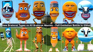 New Brainrot Tapes vs All Brainrot Memes – Full Evolution Battle in GMod!