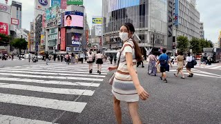 [4K] Walking around Shibuya with my girlfriend ♡ Shibuya Center Gai