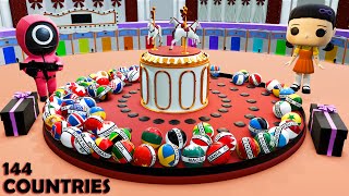 Squid Game World Marble Race