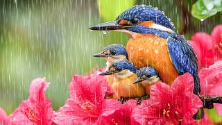 鳥のさえずりと雨の癒し🌧️ ネガティブなエネルギーを手放し、心の平穏を取り戻し、心を浄化します