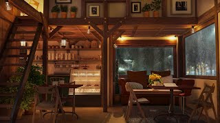 Rainy Jazz Cafe-仕事、勉強、リラクゼーションのためのコーヒーショップアンビエンスでのスロージャズミュージック