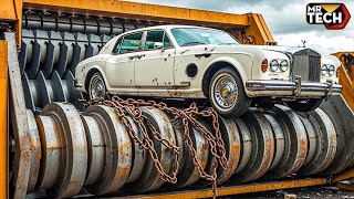 あらゆるものを粉砕する、最もクレイジーなシュレッダー＆クラッシングマシン - 車を瞬時に破壊する #3
