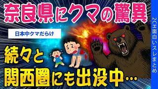 【2ch社会問題スレ】奈良県にクマの脅威！続々と関西圏にも出没中…【ゆっくり解説】