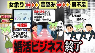 婚活業界で起こる異変【ずんだもん解説】