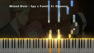 Mixed Nuts - Relaxing Piano Tutorial (From "Spy x Family Season 1 Opening") TV-Size
