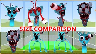 Sky Blue Sprunki Phase 1 vs Phase 10 – Size & Power Evolution in GMod!
