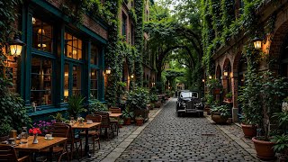 Cozy European Jazz Corner 🌿 Background Jazz Music for Peaceful Moments in a Historic Café Street