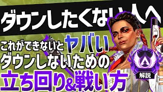 【Apex解説】これが出来ていないとすぐにダウンします。ダウンをしないための立ち回り・戦い方をマスターが徹底解説!【Apex Legends / エーペックスレジェンズ 】