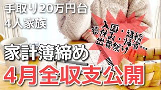 【音声あり】このペースで赤字出してて何故今までやってこれたのか…不思議。/家計管理/4人家族/一馬力