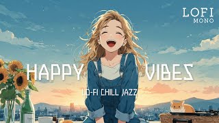 【和風 Jazz × #lofi Happy Vibes｜高音質】「夕陽のHappy Vibes Jazz」BGM / Sunlit Rooftop Beats / 輕爵士BGM #lofi