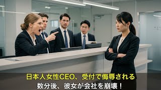 日本人女性CEOが受付に追い返される — 数分後、彼女はその会社全体を崩壊させた